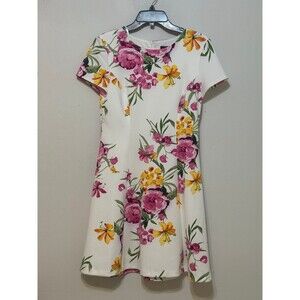 Jessica Howard Floral Fit & Flare Dress Size 10P